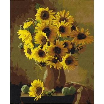 Art&Hobby Malování podle čísel SUNFLOWERS, na rámu, 40x50cm, 801022901