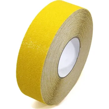 Výstražná páska Žlutá korundová protiskluzová páska FLOMA Super - 18,3 x 5 cm tloušťka 1 mm (80081086) FLOMAT