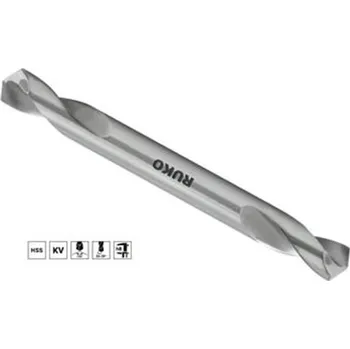 Vrták Ruko 252028 - Vrták do kovu pr. 2,8 mm délka 46/11 mm, oboustranný (karosářský) DIN 1412 C vybrušovaný, HSS