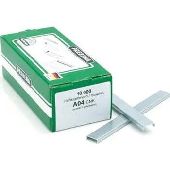 Průmyslová sponka Prebena A-04 CNK - Spony do sponkovačky výška 4 mm šíře 12,9 mm, (bal. 10 000ks)