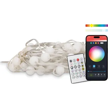 LED páska Ksix barevné LED koule 2x5m, RGB, dálkové ovládání