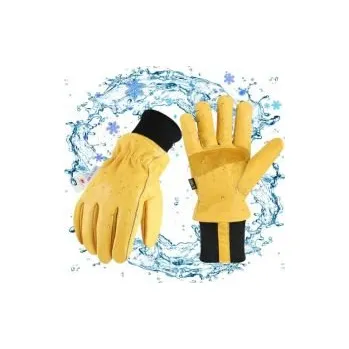 Rukavice Dámské Kožené Zimní Pracovní Rukavice - S/M