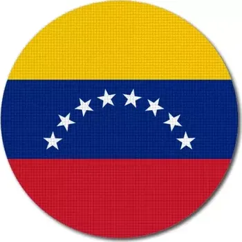Vlajka Pelisport Venezuelská vlajka kulatá ø 45 mm