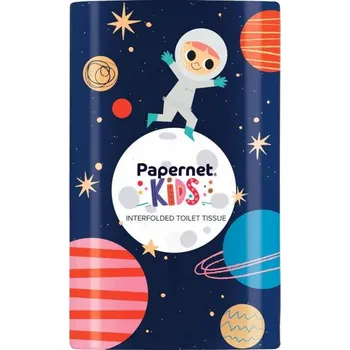 Zásobník na skládaný toaletní papír Papernet Kids modrý
