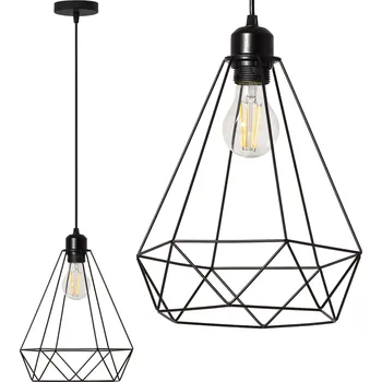 Toolight - Stropní lampa Reno 1xE27 180986, černá, OSW-00011