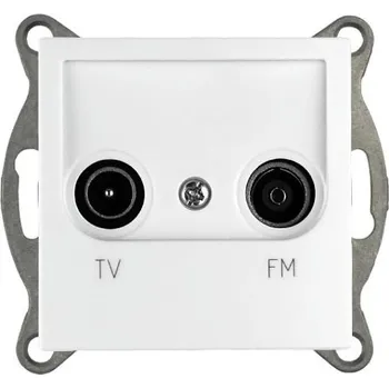 Elektrická zásuvka Elhard Televizní+rádio zásuvka Vera, matná, bílá