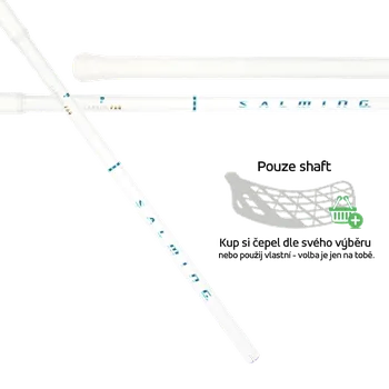 Florbalová hůl SALMING P-Series Carbon Pro F29 White/Cyan 96 cm Shaft - 96 (107) cm