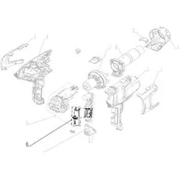 Horkovzdušná pistole Steinel 110040798 - Náhradní díl - Přepínač Switch unit pro HG 2520 E