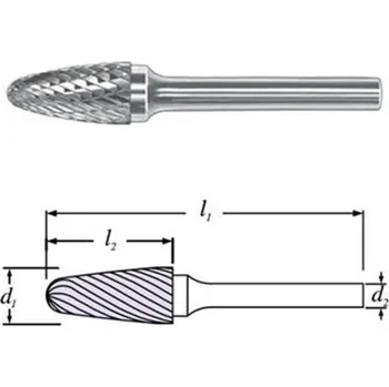 Příslušenství k frézce SGS 23353 (SF-4M) - Fréza technická SF-4M stromečková s rádiusem pr. 11x25mm, stopka 6mm