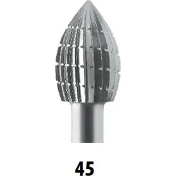 Fréza Medin 229310 - Fréza technická pr. 12x18/58mm, s válcovou stopkou 6mm, HSS, typ 45 zub č. 2