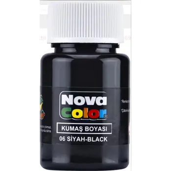 Speciální výtvarná barva Barva na textil černá 30ml NOVA COLOR-164 (128)