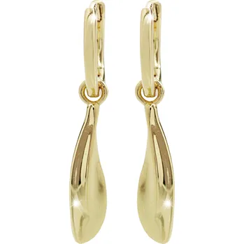 Náušnice Náušnice kroužky s přívěskem zlato - FashionM.cz