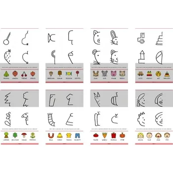 Sešit Stíratelný sešit - Dokreslovačky - půlka obrázků