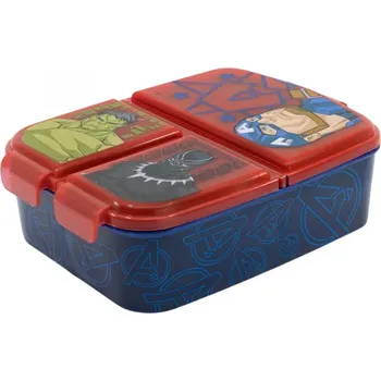 Svačinový box STOR Dělený plastový box na svačinu AVENGERS, 74120