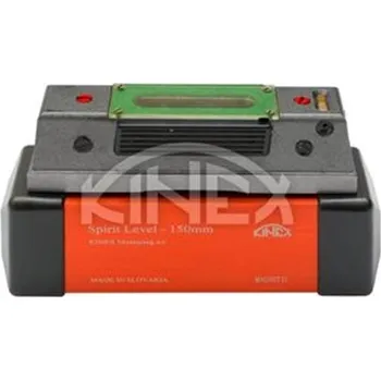 Vodováha Kinex 5051-02-150 - Vodováha přesná - strojní s magnetem, 150x42x40mm, přesnost/1m - 0,02mm, ČSN 25 5727.1.