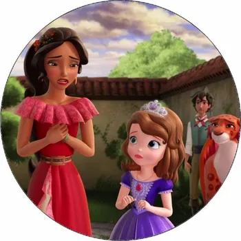 Jedlá dekorace na dort Jedlý papír Elena z Avaloru a Isabel 19,5 cm