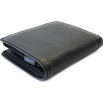 Černošedá pánská kožená peněženka s vnitřní zápinkou čšpp_02