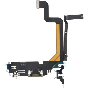 Nabíjecí port a flex kabel pro iPhone 14 Pro Max HQ - Zlatý