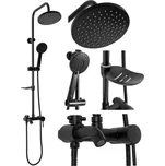 REA - Sprchový set s baterií 150mm Luis černá REA-P7005 REA
