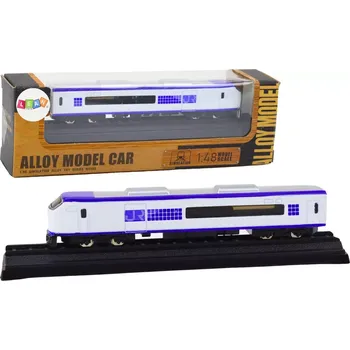 Hračka Kolekcionářský vláček 1:48 kovový bílomodrý