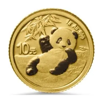 1 gramů zlatá mince China Panda 2020
