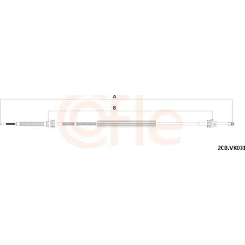 Tažné lanko, ruční převodovka, , COFLE, 2CB.VK031