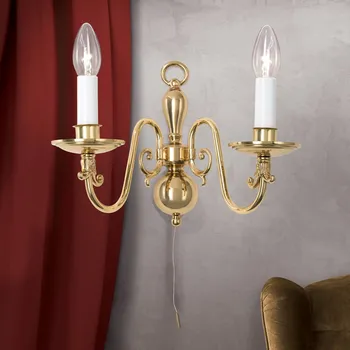 Lampička Orion Mosazné nástěnné svítidlo Imke, dvě žárovky mosaz lesklá 2 x 40 W - Doprava zdarma