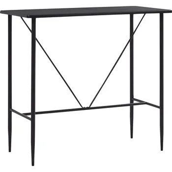 Jídelní stůl vidaXL Marketos Barový stůl černý 120 x 60 x 110 cm MDF
