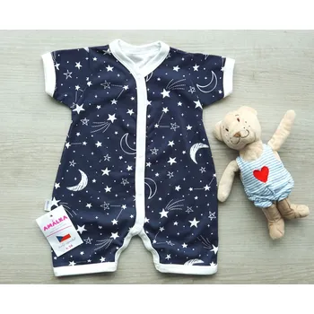 Kojenecký overall AMÁLKA Letní, krátký overal, galaxie Velikost: 56