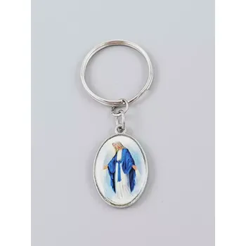 Přívěsek na klíče placička - Panna Marie 3