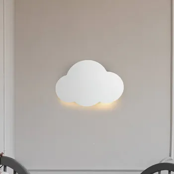 Lampička TK Lighting Nástěnné svítidlo Cloud, bílé, ocel, nepřímé světlo, 38 x 27 cm bílá 2 x 8 W LED - Doprava zdarma