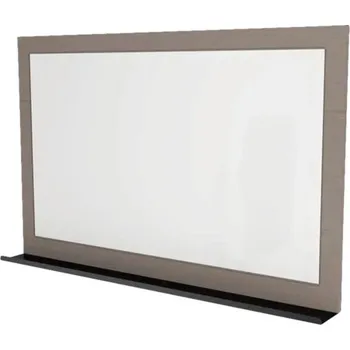 Zrcadlo Zrcadlo do koupelny v rámu Devo Vena 2.0 s poličkou 110 x 70 cm šedá/černá VE2-LUPL110-F101