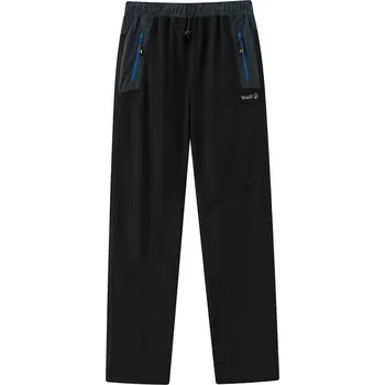 Chlapecké kalhoty Chlapecké outdoorové kalhoty - Wolf T2452, černá / modré zipy Barva: Černá, Velikost: 122