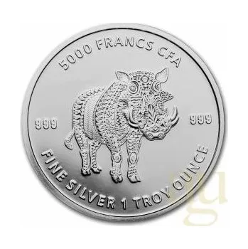 1 unce stříbrná mince Čadská republika Mandala Warzenprase 2021