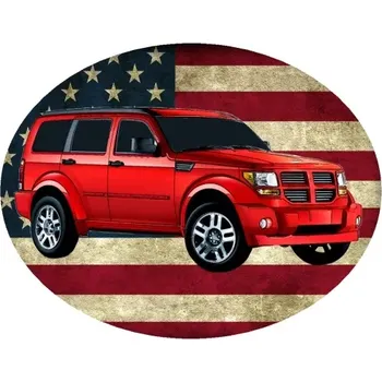 Nášivka Nažehlovačka Dodge Nitro (digitální nažehlovačka s osobním autem)