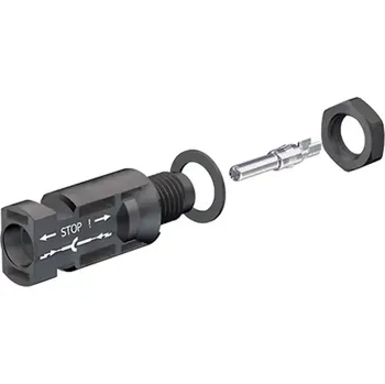 Stäubli MC-PV-ADSP4-S2/6 Wtyk panelový pro montáž ve střídačích, fotovoltaických instalacích, montáž v krytu // průřez kabelu: 4 mm2 nebo 6 mm2