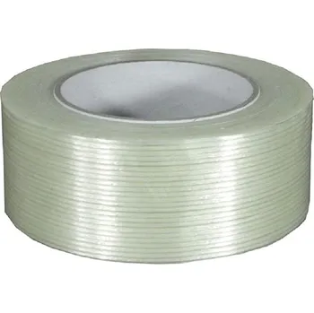 Vikpap PP 50 mm × 50 m s vláknem čirá