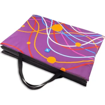 Zahradní lehátko PROFIZOO Skládací Plážové Molitanové Lehátko 172cm fialovo-žlutá (bav)