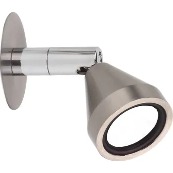 Lampička Busch Nástěnné svítidlo LED Mini, otočné, nikl, 5 000K matný kartáčovaný nikl, chrom 1 x 2,5 W LED - Doprava zdarma