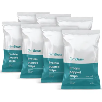 GymBeam Proteinové čipsy 7 x 40 g mořská sůl