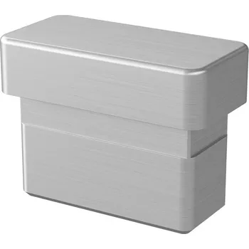 Koncové víčko, ploché, Square Line Koncové víčko, ploché, Square Line, profil 20x10x1 mm, nerez. ocel 316, kartáčovaná
