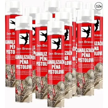 Montážní pěna 12x Kanalizační pěna 750 ml pistolová Den Braven