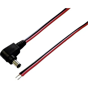elektrický kabel TRU COMPONENTS TC-2511226 nízkonapěťový připojovací kabel nízkonapěťová zástrčka - kabel s otevřenými konci 5.50 mm 2.10 mm 1.00 m 1 ks