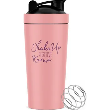 Shaker Goodie Shaker kovový - růžový - 750 ml - 1 ks