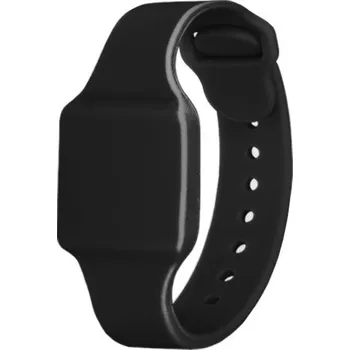 Náramek 3RF-25519 RFID UHF silikonový náramek - pohodlný a voděodolný Černá