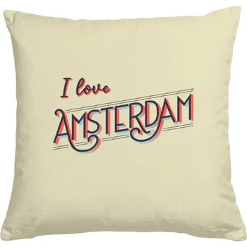 Pánská móda Polštář bavlněný s potiskem I love Amsterdam