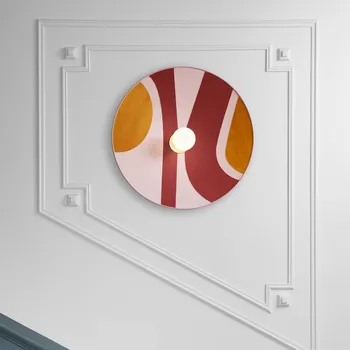 Lampička MARKET SET Sonia Laudet Nástěnné světlo Ø 60 cm růžová - Nástěnný držák - Ø 10 cm, výstupek 4 cm 1 x 60 W - Doprava zdarma