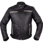 W-tec Kožená moto bunda Helsin (Barva: černo-bílá, Velikost: S)