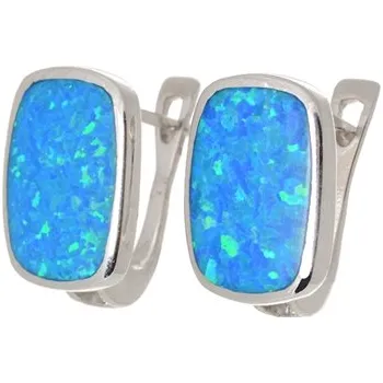 Náušnice Dámské stříbrné opálové naušnice STNAU1091F + dárek zdarma