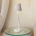 Fabas Luce LED stolní lampa Judy, baterie, IP54, bílá 1 x 3 W LED - Doprava zdarma